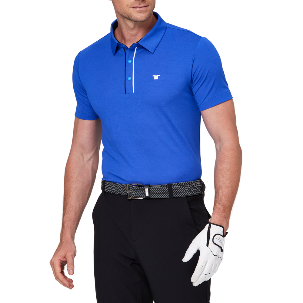 撞色門襟機能短袖