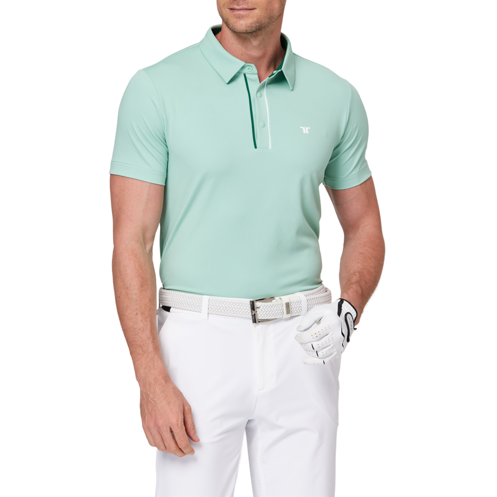 撞色門襟機能短袖