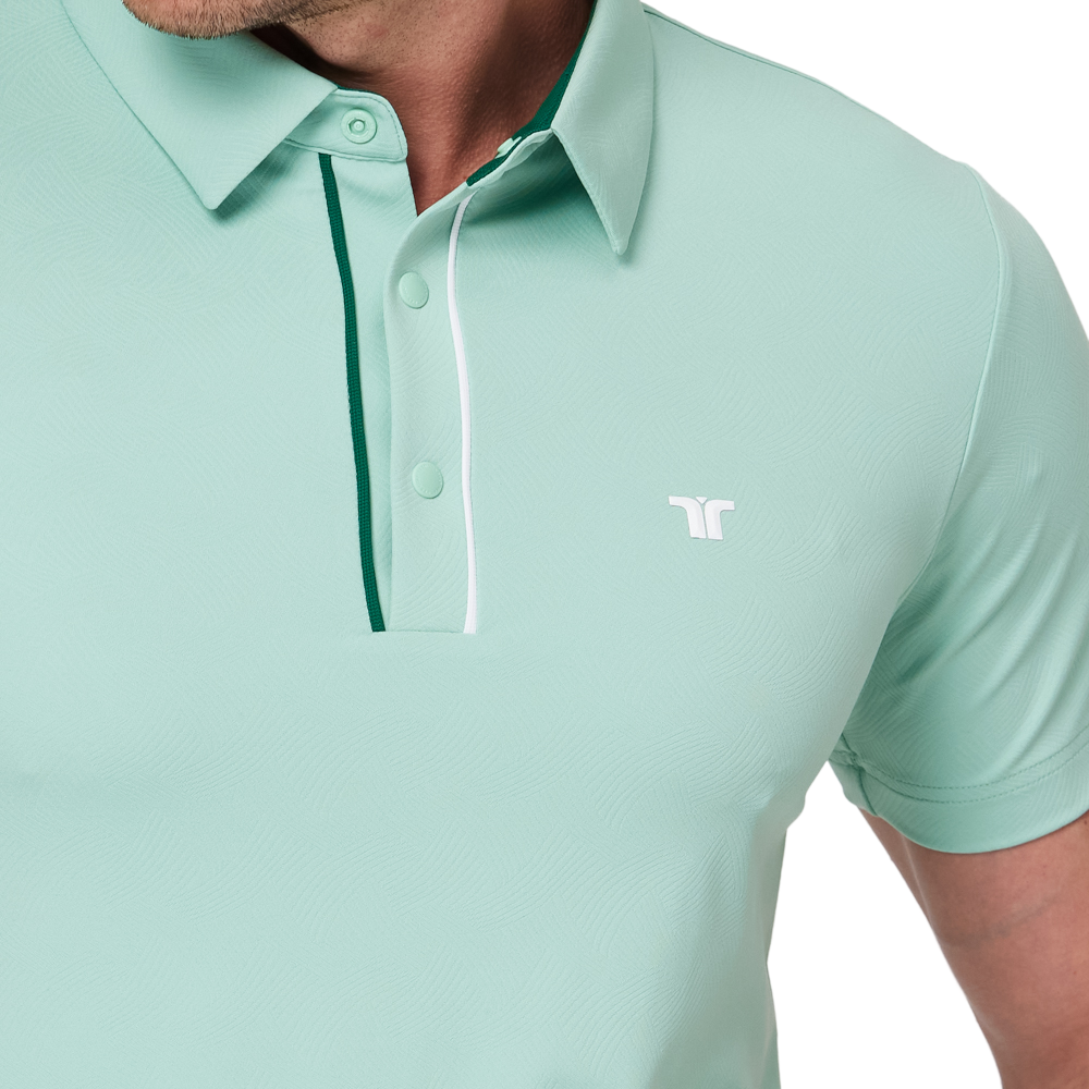 撞色門襟機能短袖