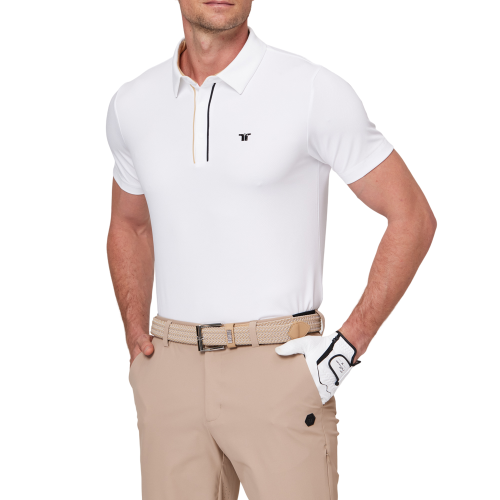 撞色門襟機能短袖