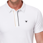 撞色門襟機能短袖