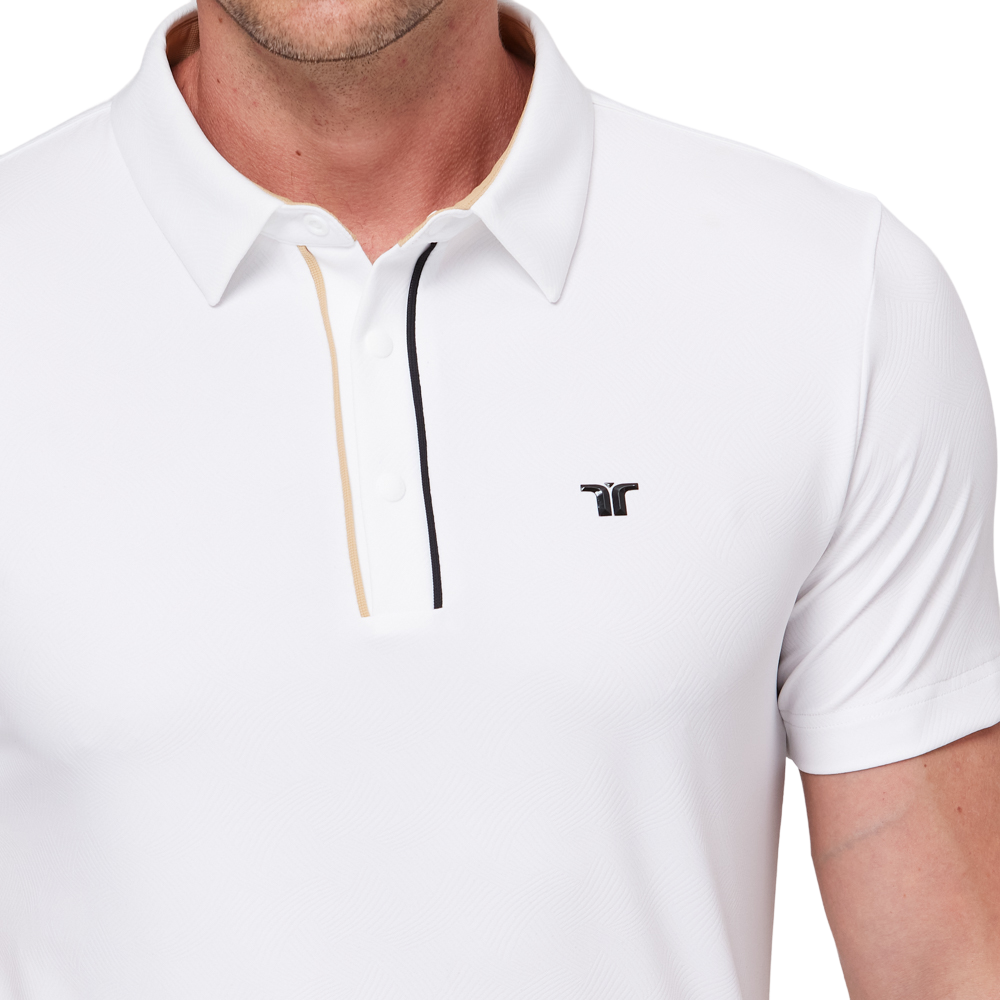 撞色門襟機能短袖