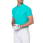 菱形紋涼感提花短袖