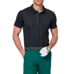 菱形紋涼感提花短袖