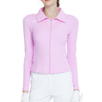 Cardigan long-sleeved jacket (rose red)