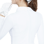 White cardigan with long sleeves