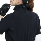 Golf down short-sleeved jacket (black)