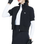Golf down short-sleeved jacket (black)