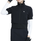 Golf down short-sleeved jacket (black)