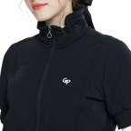 Golf down short-sleeved jacket (black)