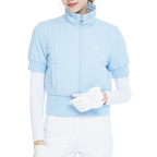 Golf down short-sleeved jacket (light blue)