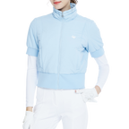 Golf down short-sleeved jacket (light blue)