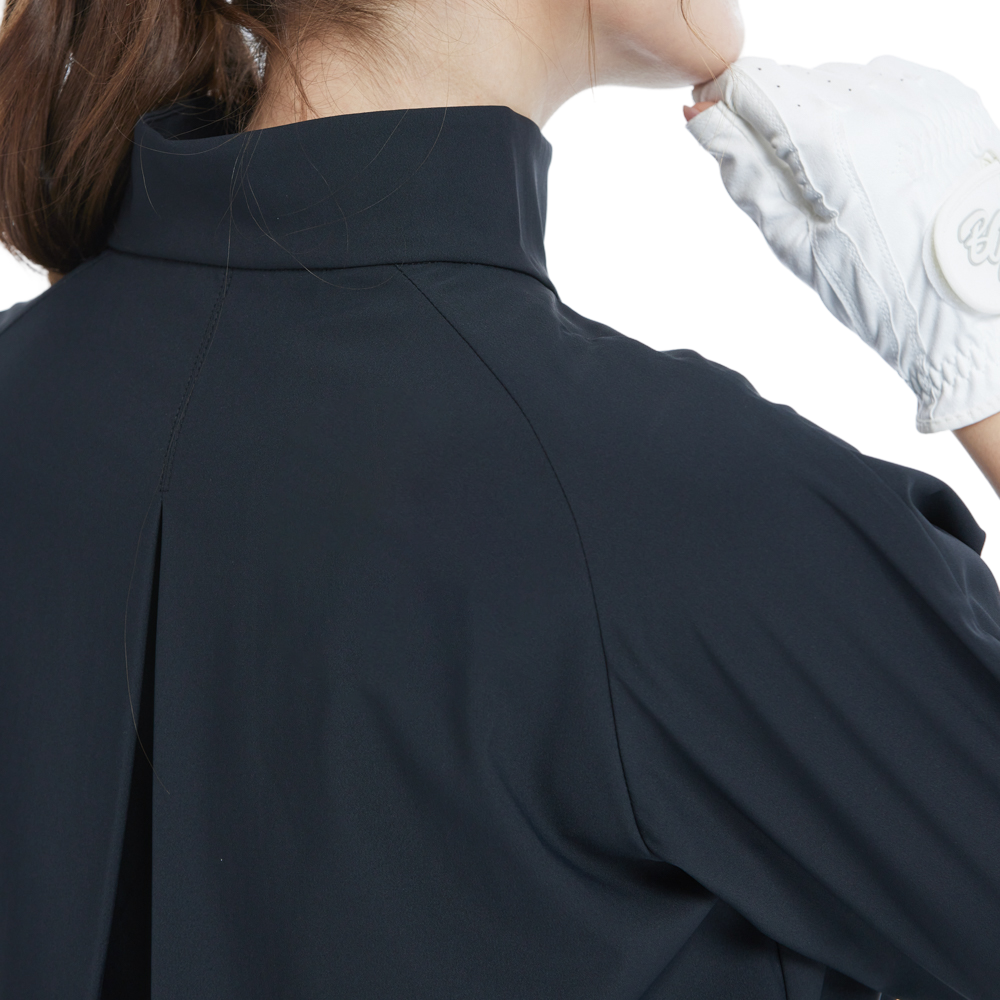 Golf windproof and water-repellent long-sleeved jacket (black)