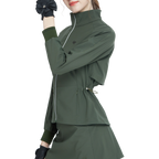 Golf windproof and water-repellent long-sleeved jacket (military green)