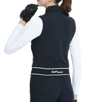 Short-sleeved double-layered vest (black)