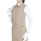 半袖二重ベスト（カーキ）
