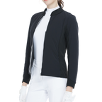 起毛キルティングの暖かいジャケット（ブラック）