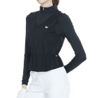 Two-piece vest long-sleeved top (black)
