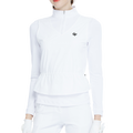 Two-piece long-sleeved vest top (white)