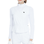Two-piece long-sleeved vest top (white)