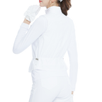 Two-piece long-sleeved vest top (white)