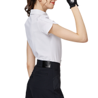 3D刺繍カラー半袖トップス