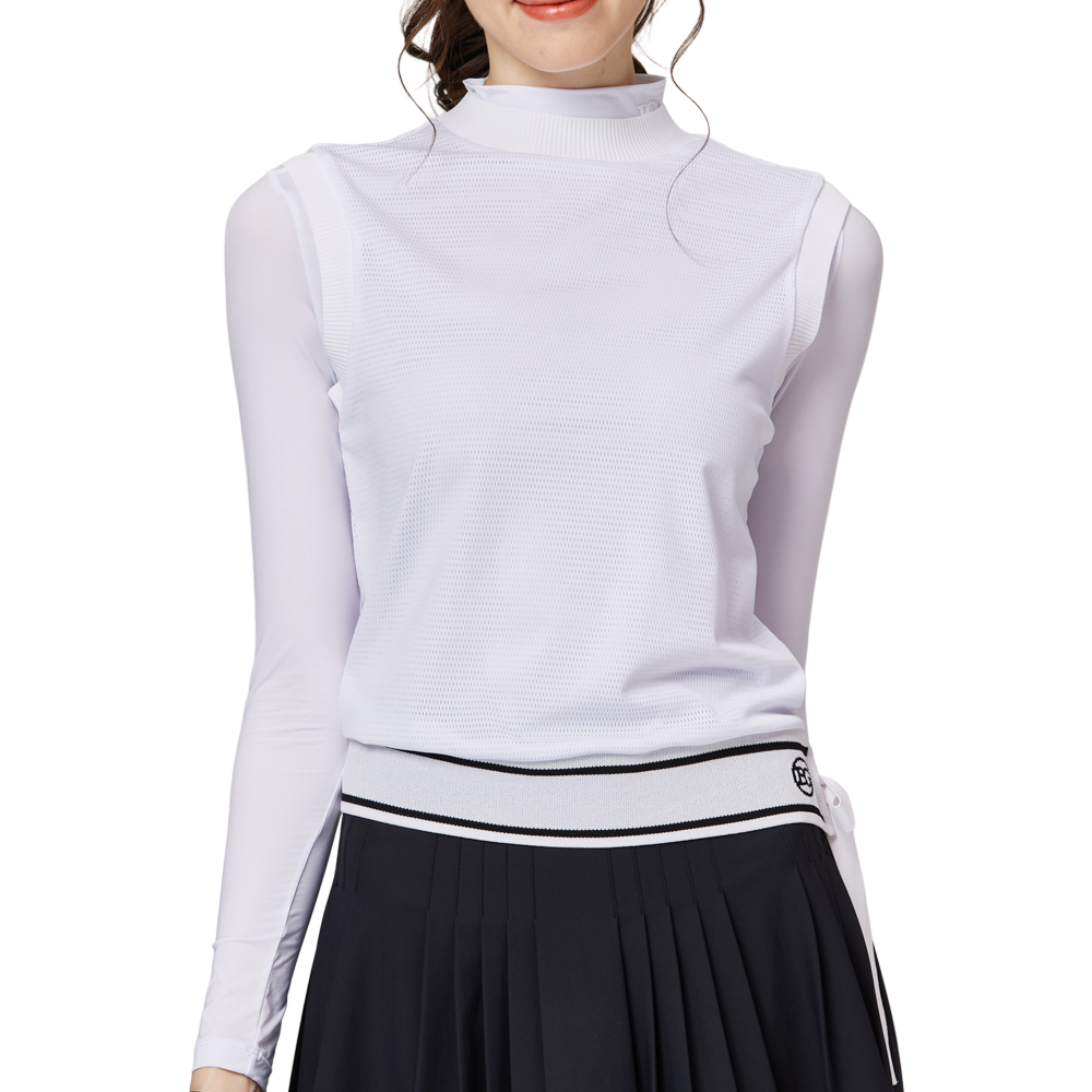 Mesh Faux Two-Piece Sunscreen Ice Silk Sleeve Cover