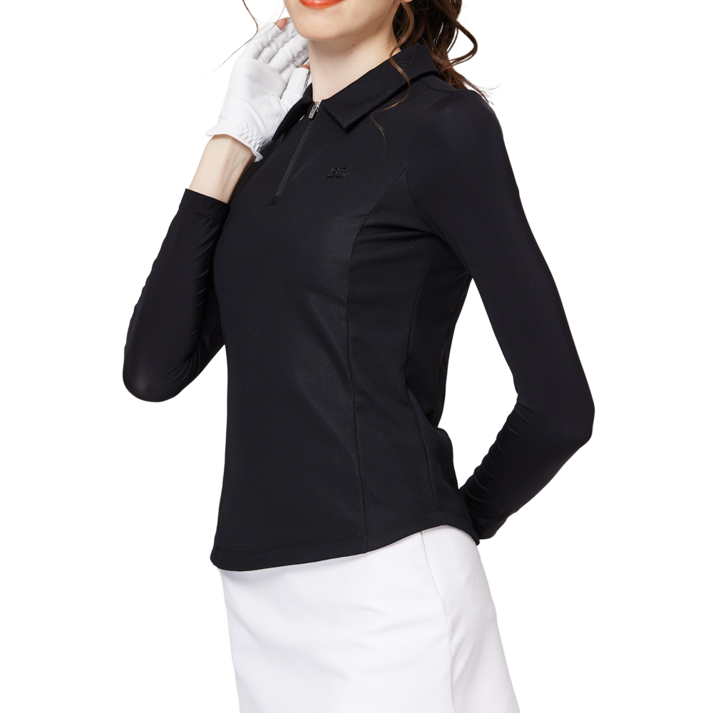 Zippered lapel ice silk sun protection sleeves