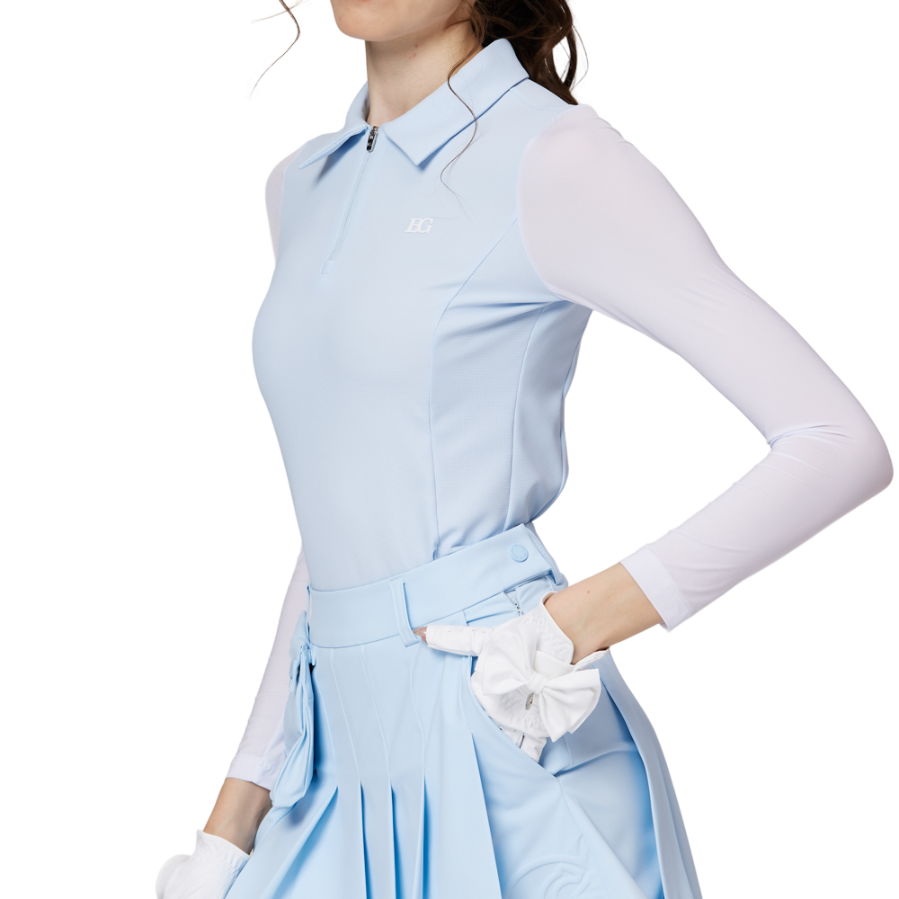 ジッパー付きラペルアイスシルクサンプロテクションスリーブ