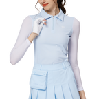 ジッパー付きラペルアイスシルクサンプロテクションスリーブ