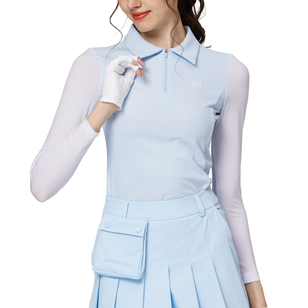 ジッパー付きラペルアイスシルクサンプロテクションスリーブ