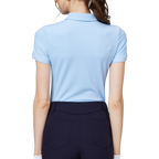 ジャカード生地の襟付き半袖トップス（レディース）