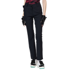 高腰微喇叭女士長褲