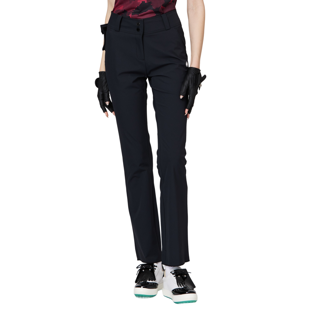 高腰微喇叭女士長褲