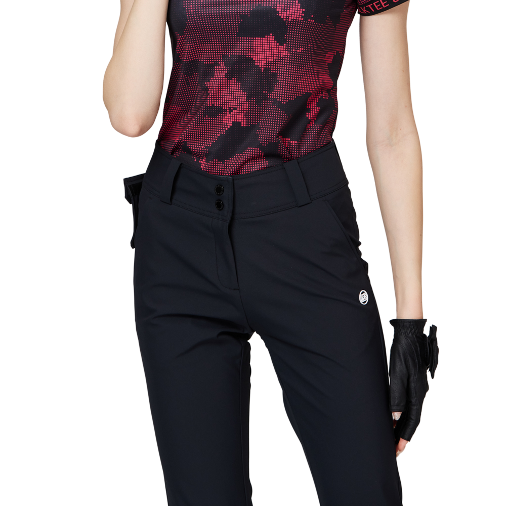 高腰微喇叭女士長褲