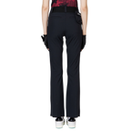 高腰微喇叭女士長褲