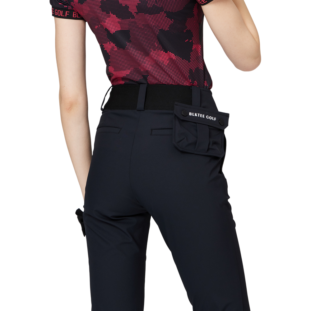 高腰微喇叭女士長褲