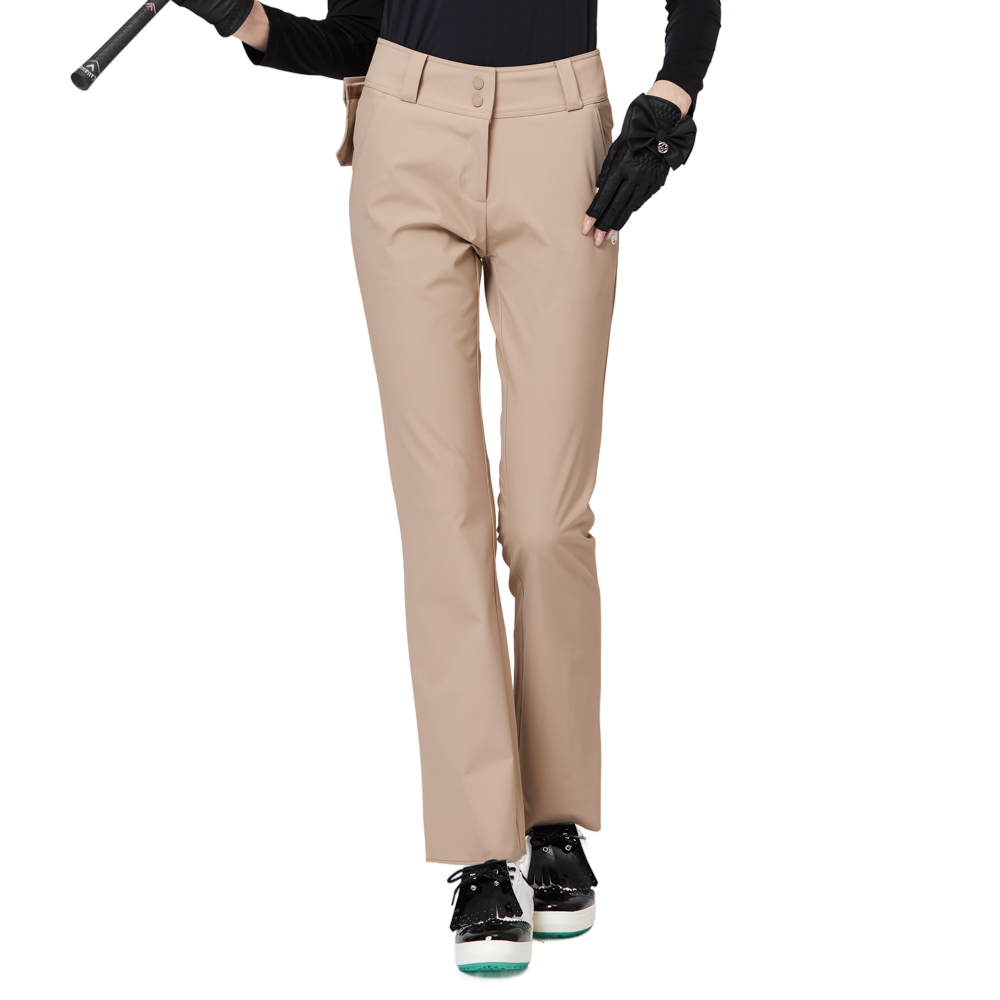 高腰微喇叭女士長褲