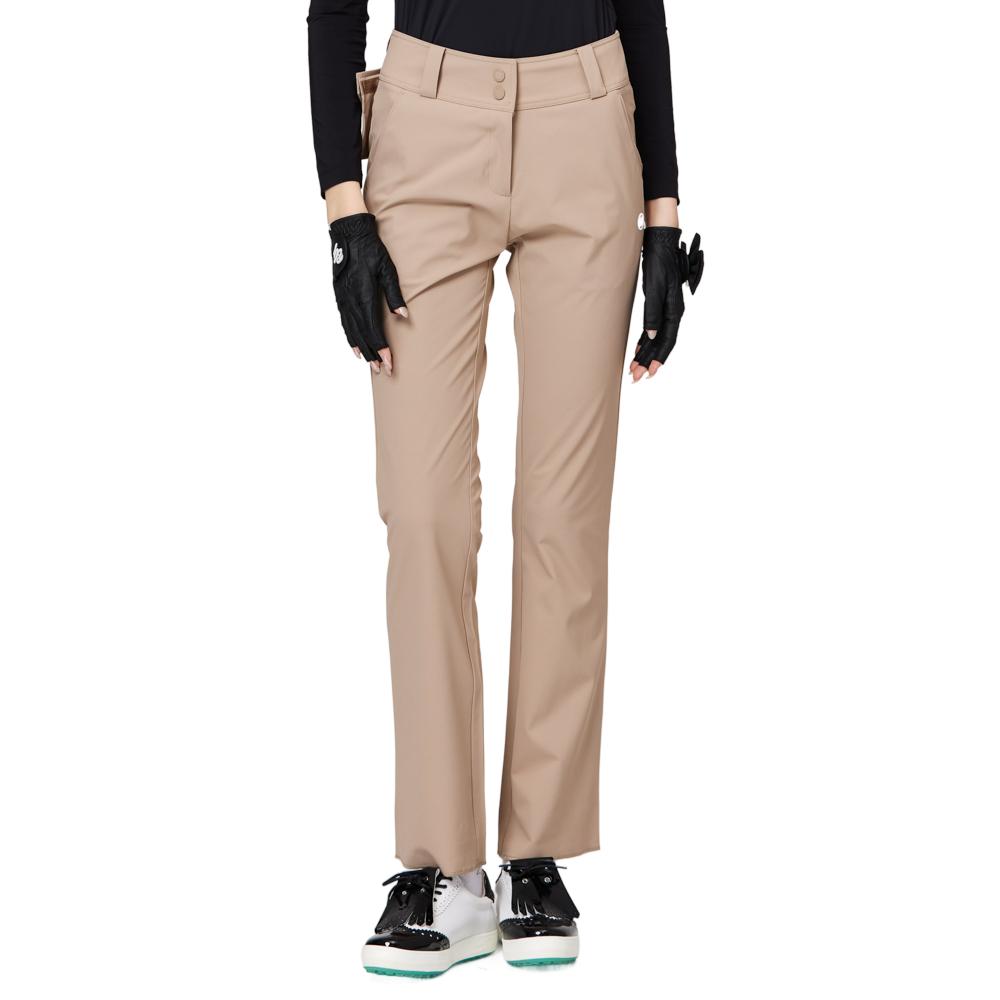 高腰微喇叭女士長褲