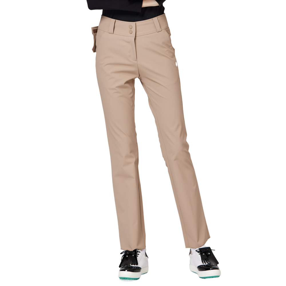 高腰微喇叭女士長褲