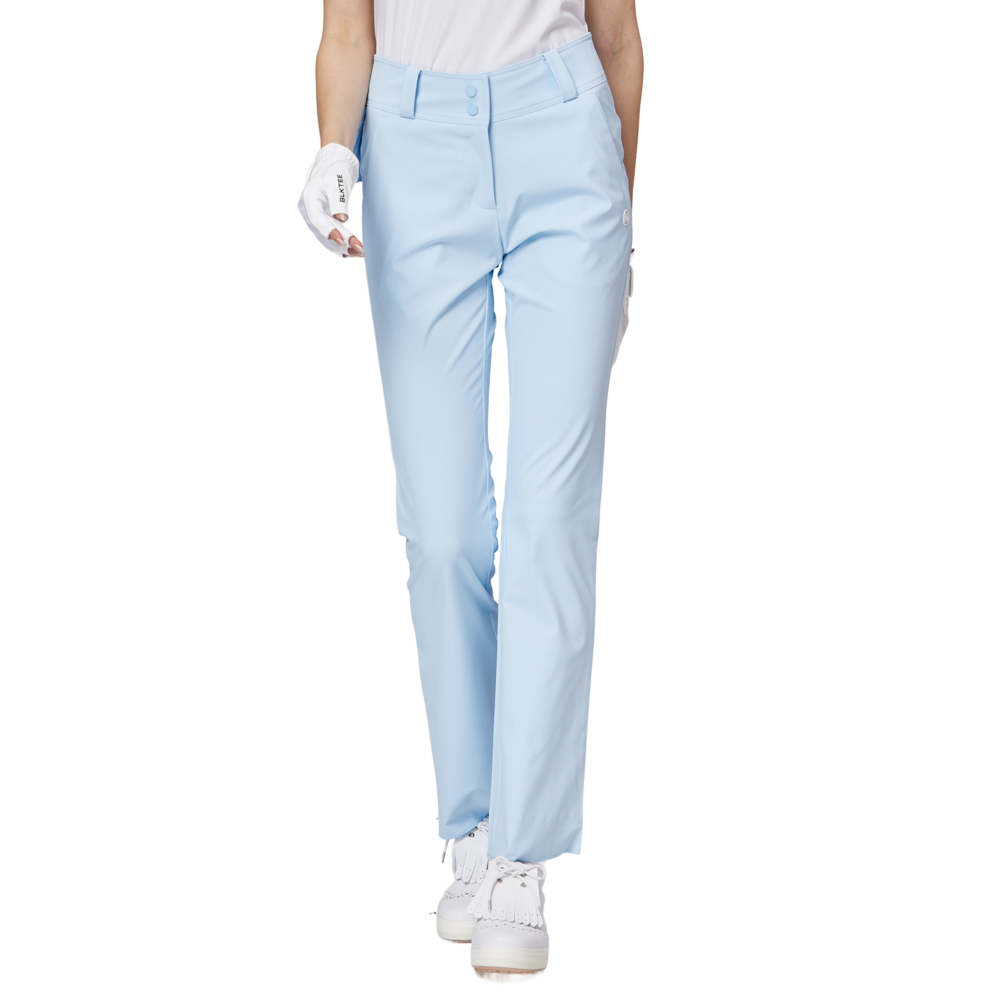 高腰微喇叭女士長褲