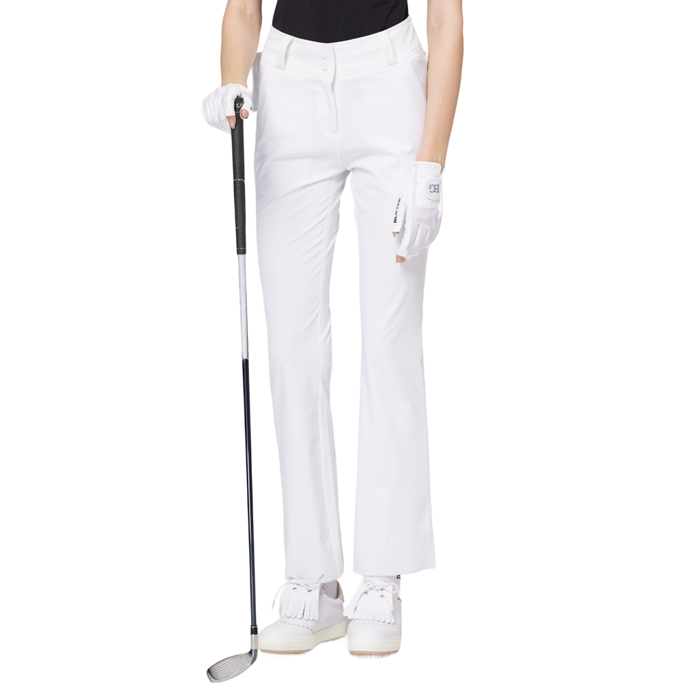 高腰微喇叭女士長褲