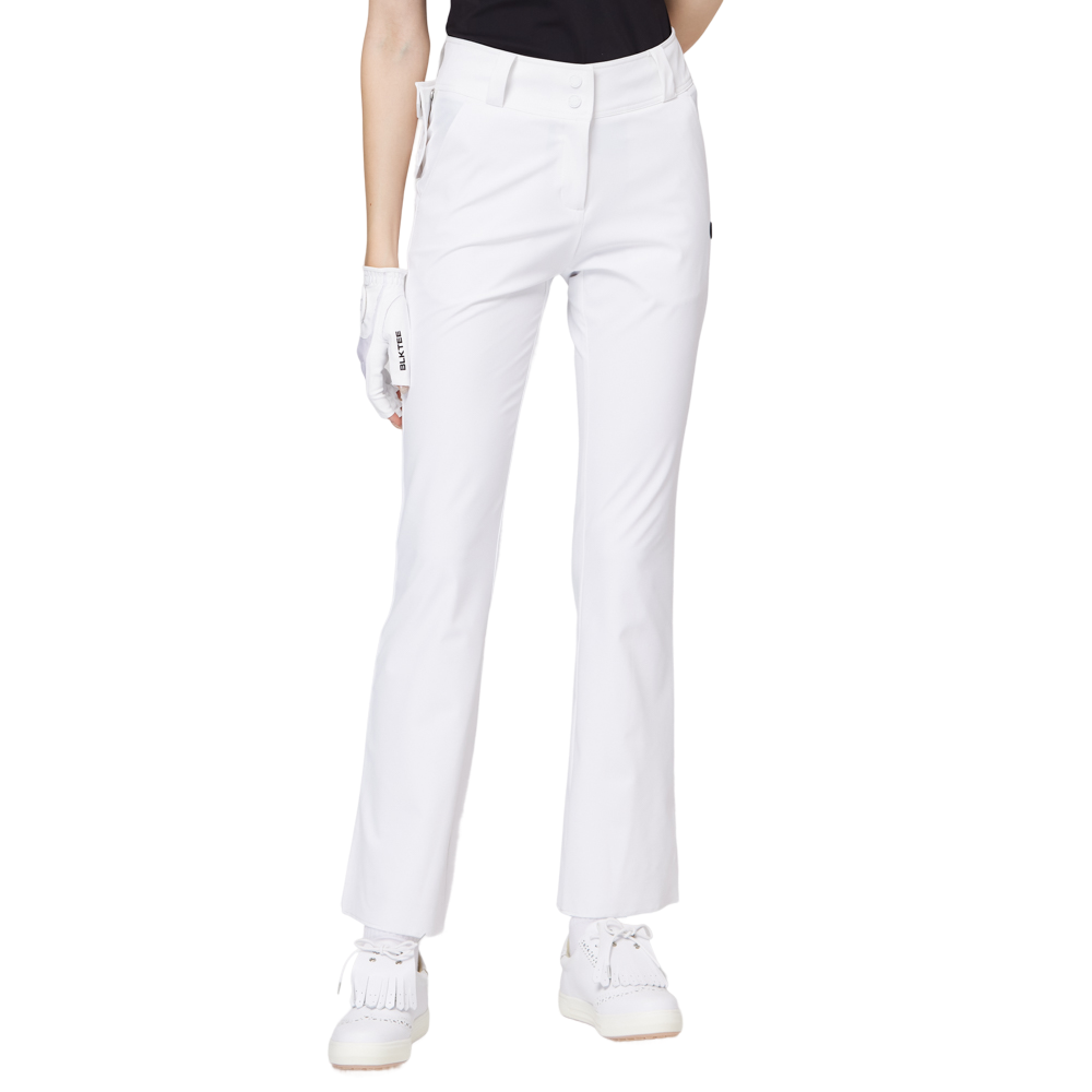 High-waisted flared women's trousers