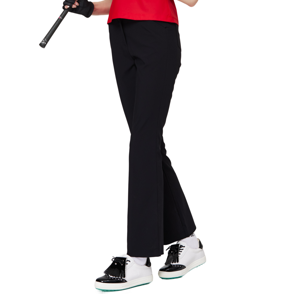 High-elasticity flared women's trousers