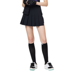 高腰寬折女短裙