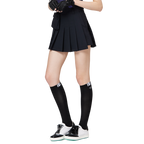 高腰寬折女短裙