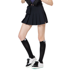 高腰寬折女短裙