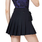 高腰寬折女短裙