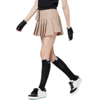 高腰寬折女短裙