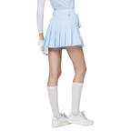 高腰寬折女短裙